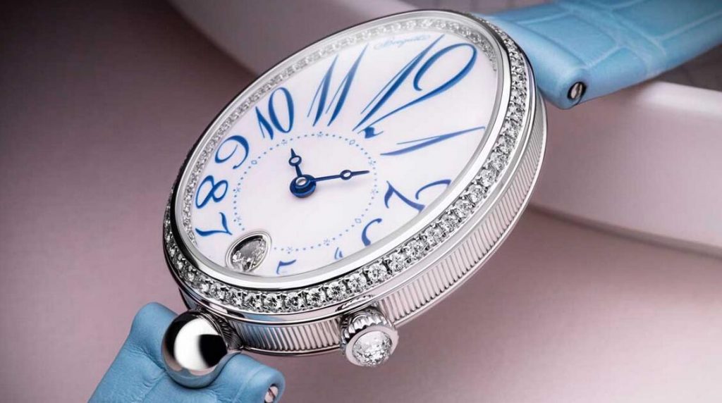 Online fake watches maintain freshness with light blue color.