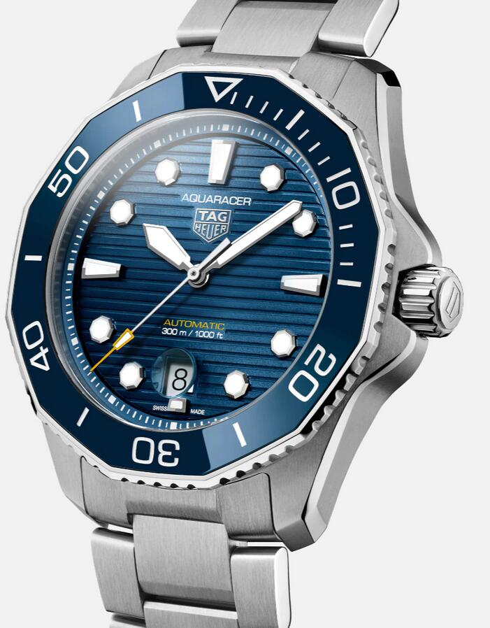 Swiss fake watches look trendy with blue color.