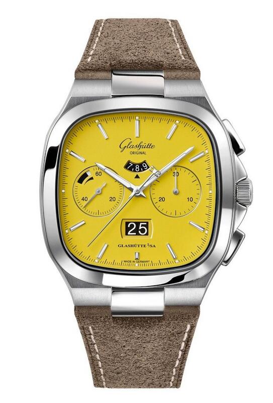 AAA clone watches are bright for the yellow color.