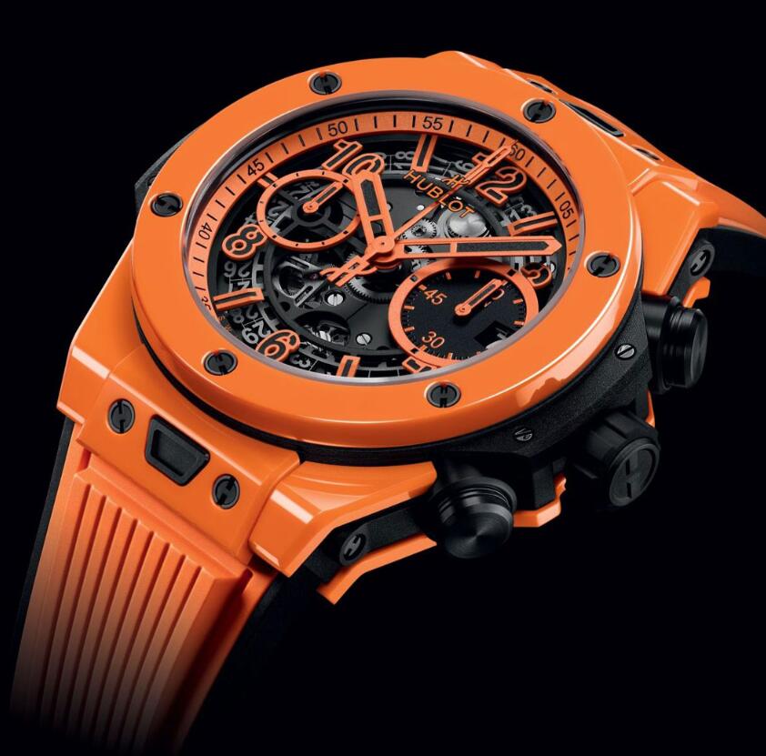 Luxury Canada 1:1 Hublot Big Bang Unico Orange Ceramic Replica Watches ...